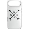 Fun Designs Custodia per iPhone Air Bussola frecce Nord Sud Est Ovest Avvent