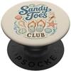 Coral Wave Studio Sandy Toes Club Beach Infradito PopSockets PopGrip Adesivo