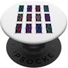 Retro Coastal Sardine Tinned Fish Sardine Tin Fish Coastal Trendy Fisherman Estetica PopSockets PopGrip Adesivo