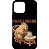 Pottery Capybara Outfit Custodia per iPhone 16 Pro Max Funny Craft Peace Capybara con Potter Hobby