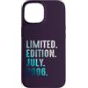 Birthday Gift Limited Edition July 2006 Custodia per iPhone 15 Edizione Limitata Luglio 2006 Retro Vintage 2006