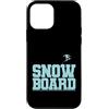 snowboarding snow sport winter sport mou Custodia per iPhone 12 mini Snowboard Sport invernali con montagne piene di neve