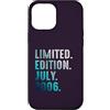 Birthday Gift Limited Edition July 2006 Custodia per iPhone 12 Pro Max Edizione Limitata Luglio 2006 Retro Vintage 2006