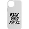 gothic eye graphic tee Custodia per iPhone 14 Plus Grafica Stay Awake Gothic Eye Lightning