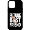 Cute Future Friend Baby Brother Custodia per iPhone 12 Pro Max Futuro migliore amico carino baby shower annuncio