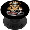 Grandio Design Cook Chef BBQ Grill Cooki Bigfoot BBQ Grillsquatch Sasquatch Barbecue Grill Chef PopSockets PopGrip Adesivo