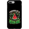 Cute Fruit Cartoon Joke for Food Lovers Custodia per iPhone 7 Plus/8 Plus Divertente cibo gioco di parole anguria melonaire amante dei soldi