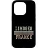 French born and France apparel Custodia per iPhone 15 Pro Retro Limoges Francia