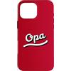 Oma and Opa Grandparents Gift Ideas Custodia per iPhone 16 Pro Max Opa Carino Nome per Nonno Tipo Lettering