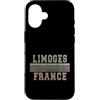 French born and France apparel Custodia per iPhone 16 Retro Limoges Francia