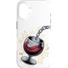 Red Wine Lover Drinking Gifts Custodia per iPhone 16 Wine Connoisseur Sommelier Wine Tasting Expert