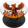 Eternal Flame Fiery Phoenix Rising Mitico Fiamma Uccello Design PopSockets PopGrip Adesivo