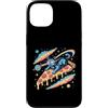 Cosmic Dreamer Design Custodia per iPhone 13 Laser Eyes Pizza Surfer Cat Retro Vaporwave Space