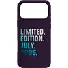 Birthday Gift Limited Edition July 2006 Custodia per iPhone 17 Pro Max Edizione Limitata Luglio 2006 Retro Vintage 2006