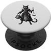 Demonique Tees and Ars Goetia Demon Gift Melchom il guardiano dell'equilibrio PopSockets PopGrip Adesivo