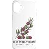 Cucina Vintage Prints Custodia per iPhone 16 Plus Olio Extra Vergine Toscana, Stampa Ramo d'Olivo Italia