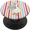 Cozy Bookish Goose Librarian Co. Cute Bookish Goose Librarian Book Reader Library PopSockets PopGrip Adesivo