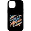Cosmic Dreamer Design Custodia per iPhone 14 Laser Eyes Pizza Surfer Cat Retro Vaporwave Space