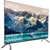Cecotec Televisore QLED 75 Smart TV Serie V2 VQU20075S 4K UHD Android 11 Design