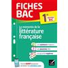 HATIER Le mémento de la littérature française 1re: tout le programme en fiches de révision détachables
