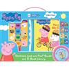 PI Kids Peppa Pig - Electronic Me Reader Jr and 8 Look and Find Sound Book Library - PI Kids: Me Reader Jr 8 Board Books and Electronic Reader Sound Book Set