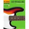 HAL LEONARD Easy Pop Bass Lines: Play the Bass Lines of 20 Pop And Rock Songs