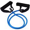 Shunwige Toweter Pilates Fitness-Tube Elastica di Resistenza per Fitness con Maniglie (Blu)