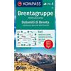 Kompass Carta escursionistica Kom 73. Brentagruppe, Weltnaturerbe, Dolomiti di Brenta: 5in1 Wanderkarte mit Panorama, Aktiv Guide und Detailkarten inklusive ... in der KOMPASS-App. Fahrradfahren. Skitouren.