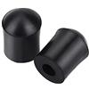 Walfront 2 pezzi Contrabas Endpin Punta in Gomma Stopper Bass Endpin Protector Tappo in gomma a contrabbasso antiscivolo!