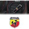4R Quattroerre.it Toppa Adesiva Logo Abarth per Copri Cintura 74 x 80 mm