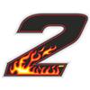 4R Quattroerre.it 13152 Numero Racing 2 Fiamme, Medio 100 x 130 mm