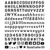 4R Quattroerre.it 1258 Kit Lettere Adesive Componibili Social Media, Nero