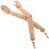 KALLORY Mano Manichino in Legno, Braccio Flessibile Snodato, Posa Realistica, 1 Coppia, Montaggio Facile per Progetti Artistici e Disegno