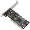 Akozon Controller Raid, Chipset PCI Sil3114 a 4 Porte SATA Interne 1 5 Pin PCI-to-SATA Scheda Raid Adattatore Gbps Chipset Scheda Raid con Dischi Rigidi di Supporto