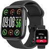 BJLBOJEY Alexa Orologio intelligente per donne e uomini, fitness tracker integrato, Bluetooth, cardiofrequenzimetro, 100+modalità sportive, impermeabile IP68, touchscreen HD da 1,8 pollici, per Android iOS