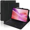 SXNIWBAI Custodia con tastiera per Lenovo Tab 10.1 2025(TB-311XU/TB-311FU), spagnolo Ñ magnetico rimovibile tastiera tablet per Lenovo 10.1'', supporto per penna (nero)