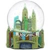 City-Souvenirs Skyline New York City Palla di neve Souvenir, altezza 8,9 cm, 65 mm