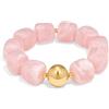 WOWORAMA Braccialetti con perline grosse per le donne colorate grandi perline quadrate braccialetto boho resina acrilica braccialetti elasticizzati dichiarazione braccialetto grosso gioielli estivi