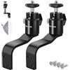 NEEWER 2pz Supporti da Parete Tipo E, Staffa di Montaggio per Luce Anulare con Testa a Sfera Staccabile, Perno 5/8, Vite 1/4 per Flash Strobo Monitor Illuminazione in Studio, Carico Max: 2kg, TS007