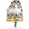 CERAMICHE CALTAGIRONE APPLIQUE VENTOLA CERAMICA CALTAGIRONE GIALLO ANTICO CM 35
