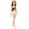 Barbie - Bambola Bionda con Costume da Bagno con Intaglio, Giocattolo per Bambini 3+ Anni, GHW41