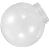 Roleader Paralume Globo Trasparente in Acrilico 25cm per Lampione | Palla Lampione Giardino, Apertura 12cm, Ricambio per Parete Esterna