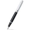 Sheaffer - Penna stilografica, serie 300, canna nera con finiture placcate cromo, nero