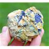 Azurite 153 Grammi - El Pinar De Bédar, Bédar, Almería, Andalusia, Spagna