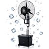 KSDBGVF Ventilatore Nebulizzatore A Piantana con Serbatoio Da 42l Ventilatore Raffreddante con Serbatoio d'Acqua, 3 Velocità, Regolabile in Altezza, Adatto per Giardino, Terrazzo, Bar, Ristoranti
