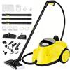 LIROPAU Pulitore a Vapore 2100 W, Pulitore a Vapore Portatile Multiuso con 29 Accessori, Pressione 5 Bar, Serbatoio: 2.1 L, Vaporetto per la Pulizia Domestica di Tessuti, Piastrelle, Auto, Cucina e Bagno