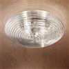 Vistosi SPIRIT PLAFONIERA APPLIQUE 45 CRISTALLO TRASPARENTE BIANCO OPACO 2 LUCI ATTACCO E27