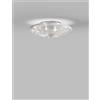 Vistosi SPIRIT PLAFONIERA APPLIQUE 45 CRISTALLO TRASPARENTE NICKEL SATINATO 2 LUCI ATTACCO E27