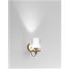Vistosi TREAD APPLIQUE A PARETE CRISTALLO TRASPARENTE ORO SATINATO 3 L2213 LED 2700K 12W 1500lm DIMMERABILE