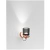 Vistosi TREAD APPLIQUE A PARETE FUME' TRASPARENTE RAME SATINATO 1 L3213 LED 3000K 12W 1600lm DIMMERABILE